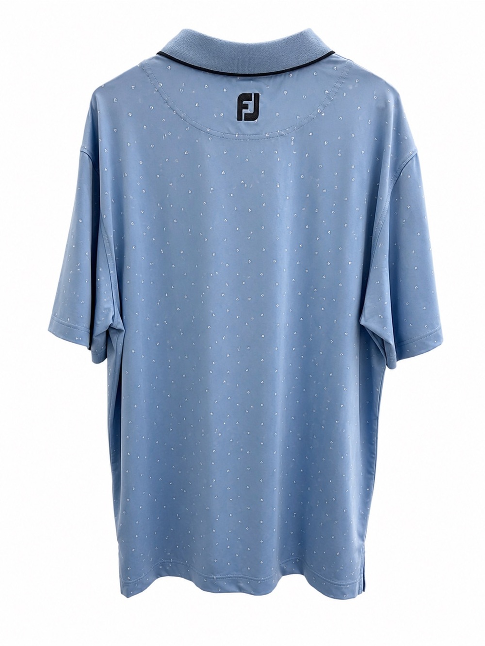 FootJoy Light Blue Polo with Subtle Dot Print
